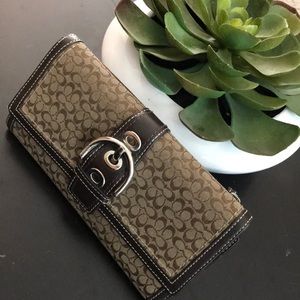 Authentic Coach Trifold Wallet